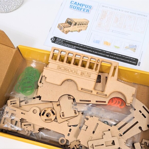 Smartivity Stem Wheels DIY Campus Surfer Bus Engineering Craft - Picture 7 of 10